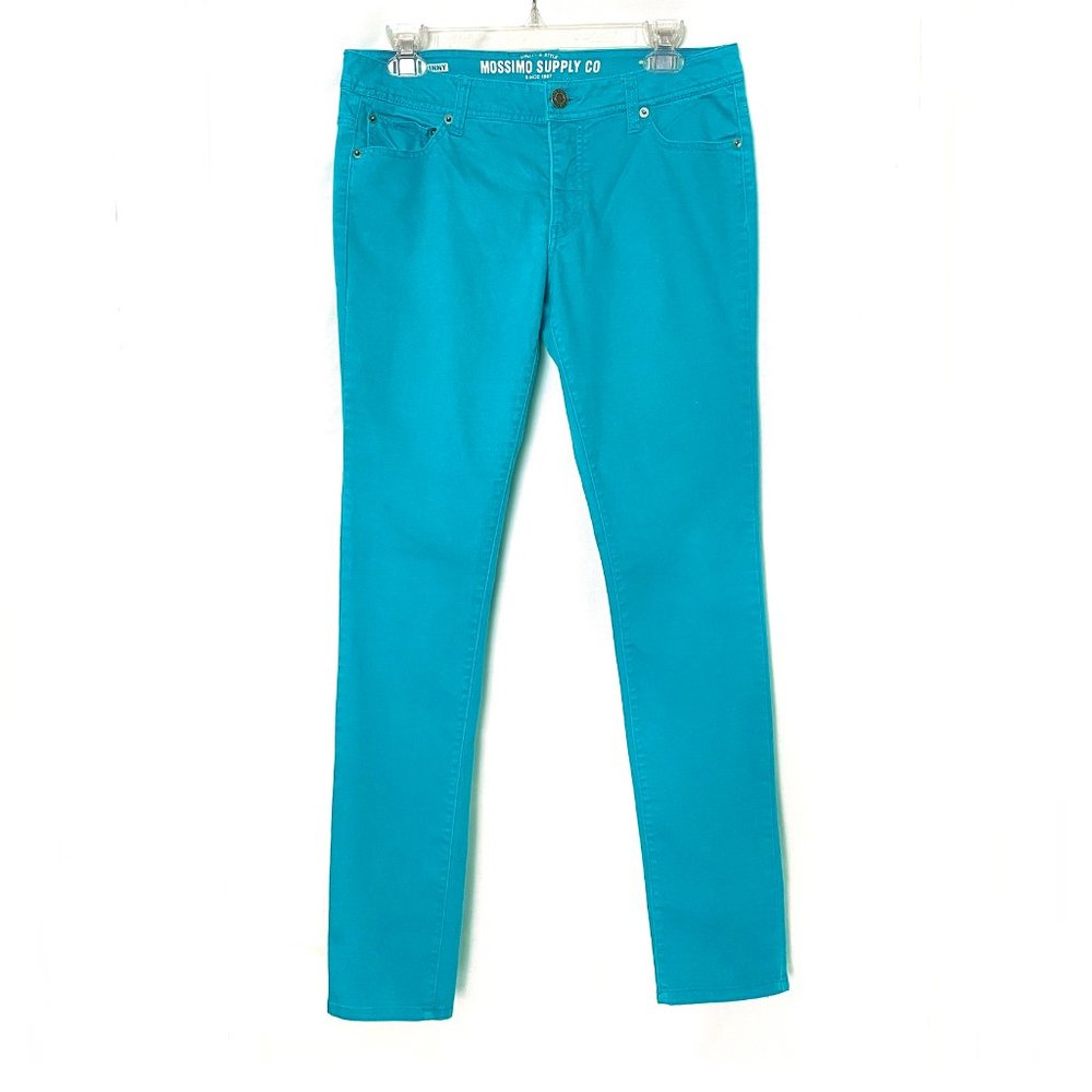 Wossino supply co turquoise light-blue women's skinny jeans size 6